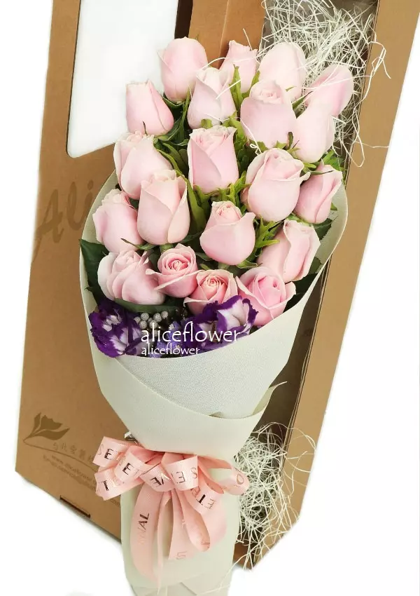 Rose Bouquet in box,The Box  of Pink