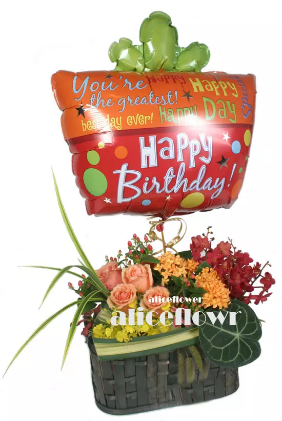 Happy Birthday Flowers,Paradise