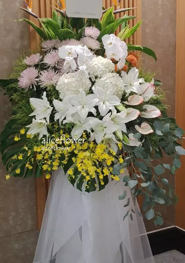 Funeral Spray-Memorial Ceremony Standing Spray cb017,Alice florist Taipei, TAiwan..