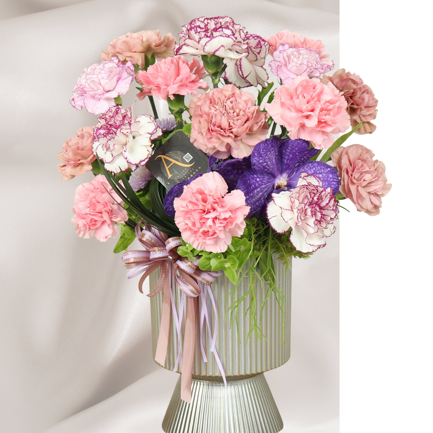 花舞繽紛多色康乃馨盆花