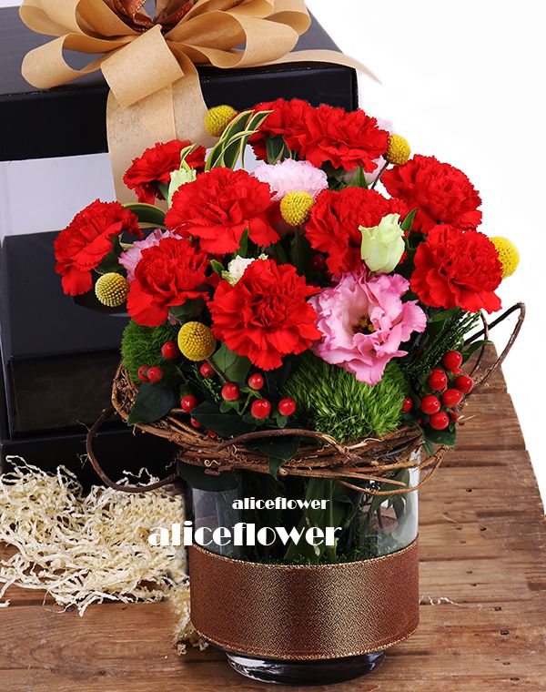 Mother´s Day imported Carnation,Rouge red carnation