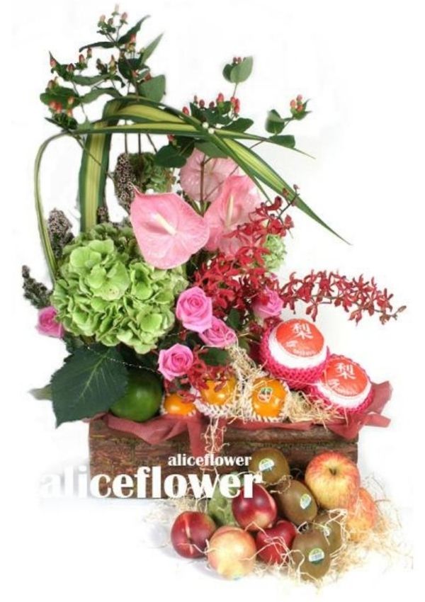 Get Well Flowers,Happy Moon Fruit basket