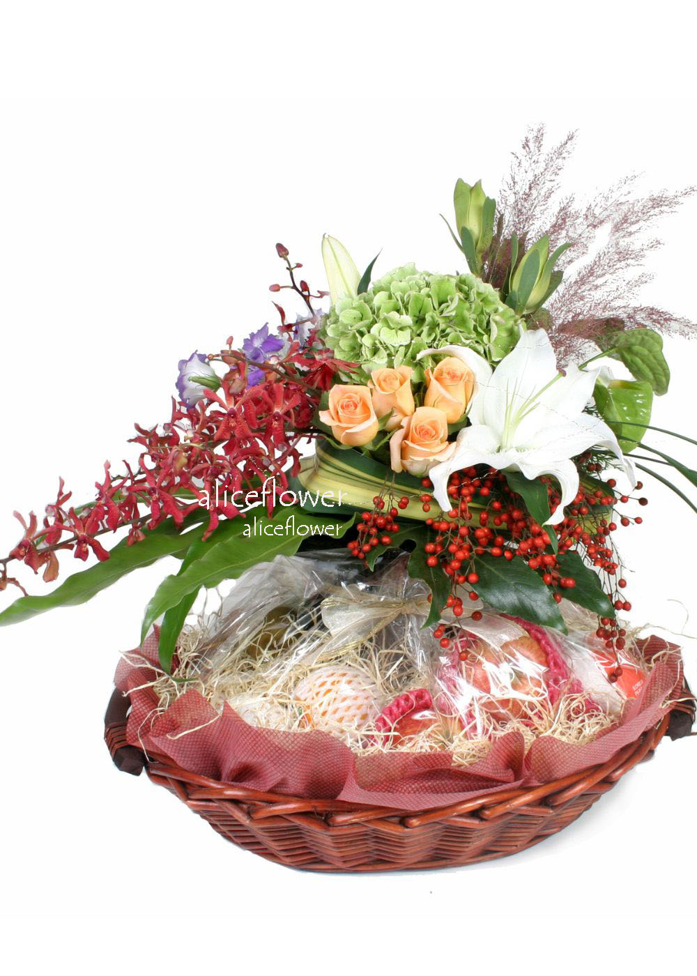 慰問探病花禮,花開富貴水果籃