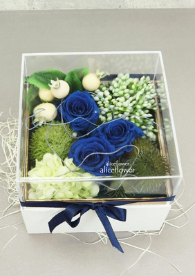 Bouquet in a Box,Magic Red*Forever Roses