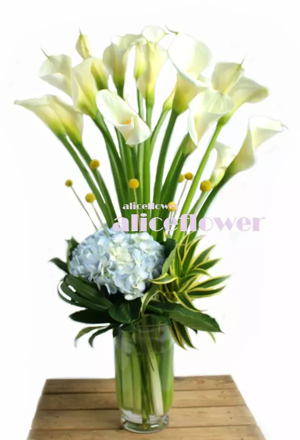 @[Bouquet in Vase],Pure Lover Calla Lily