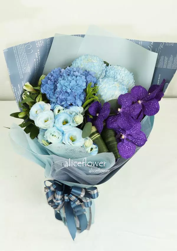繡球花,沁藍幻夢精緻花束