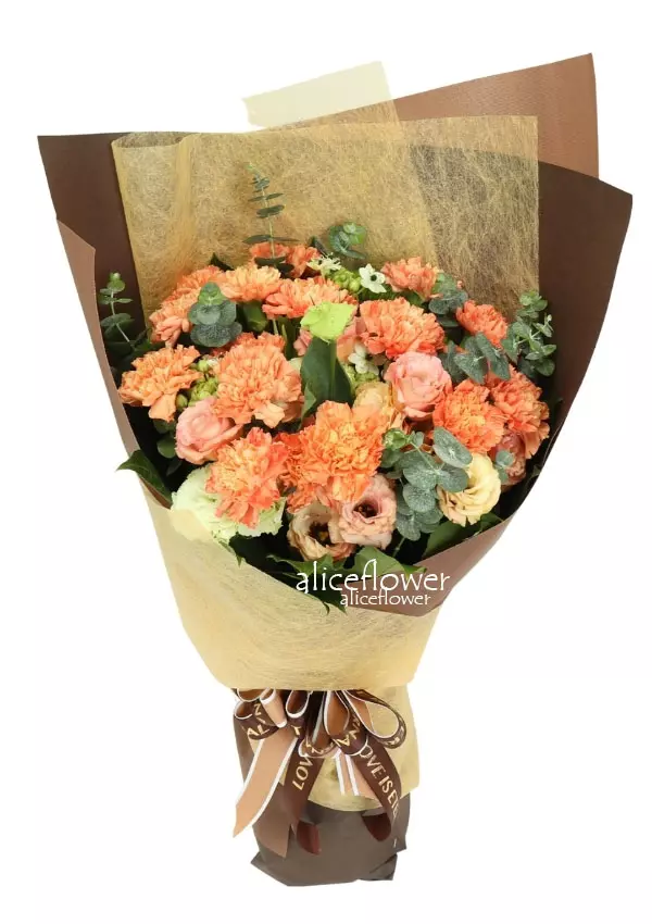 @[Hand wrapped bouquet],Sweet  mood
