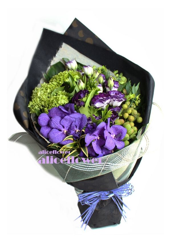 精緻花束,愛戀紫星花束