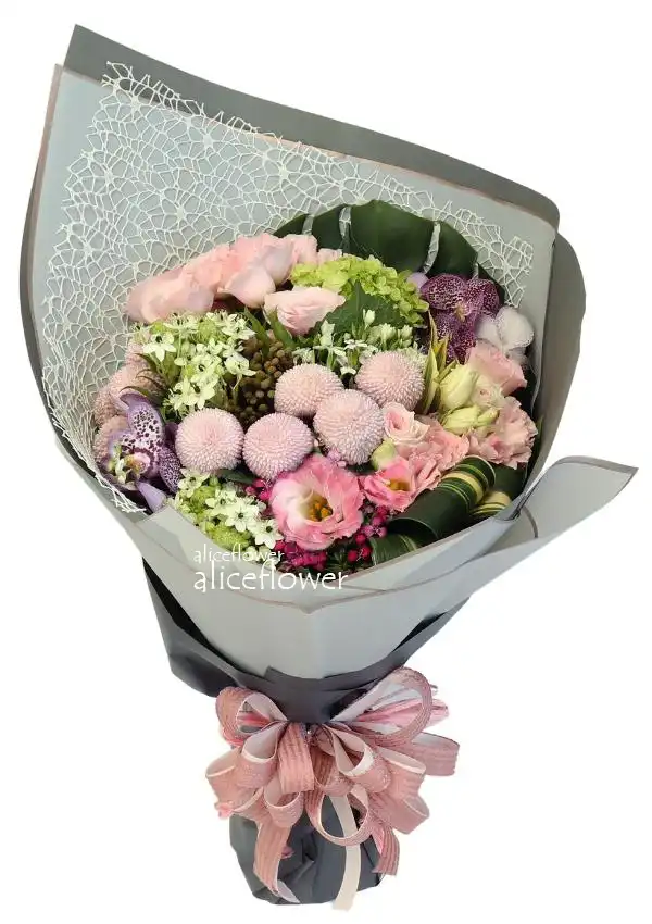 台北當日送花訂花,甜心艾莉卡精緻花束