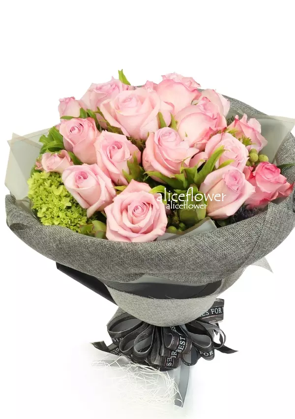 Happy Birthday Flowers,Pink Gossiper