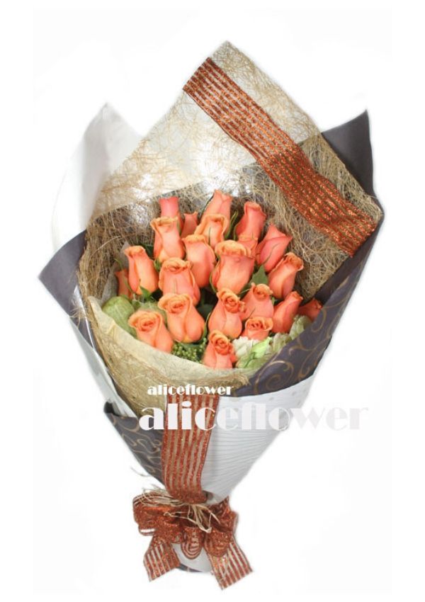 Imported Rose Bouquets,Orange Star