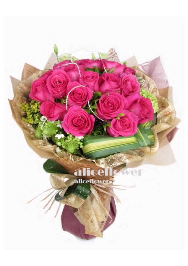 Chinese Valentine Bouquet,True Romance Rose