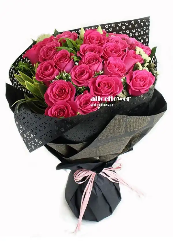 @[Imported premium rose bouquet],Love Dorothy Dark Peach Roses
