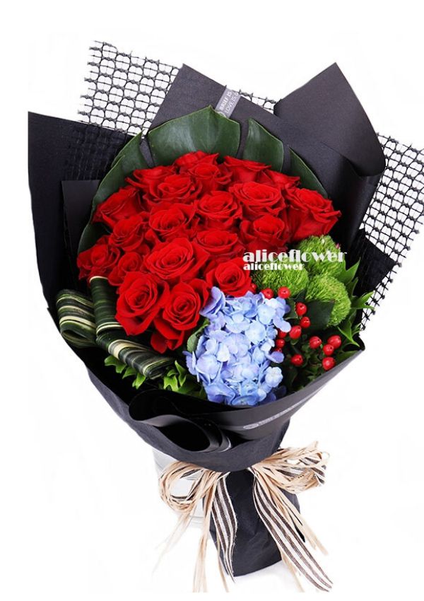 Roses Bouquet,Love Face Red Roses