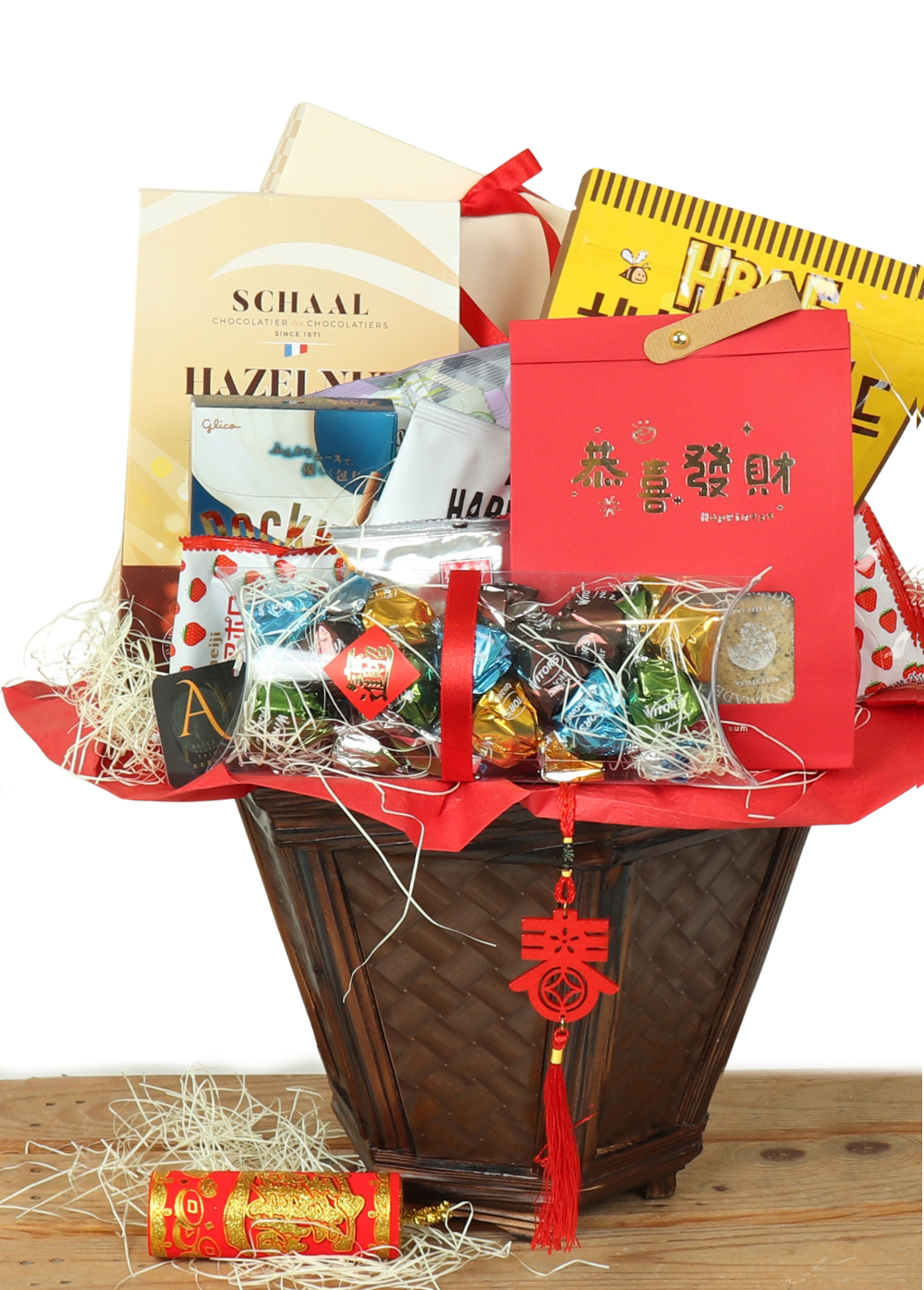 真摯祝福新年禮籃