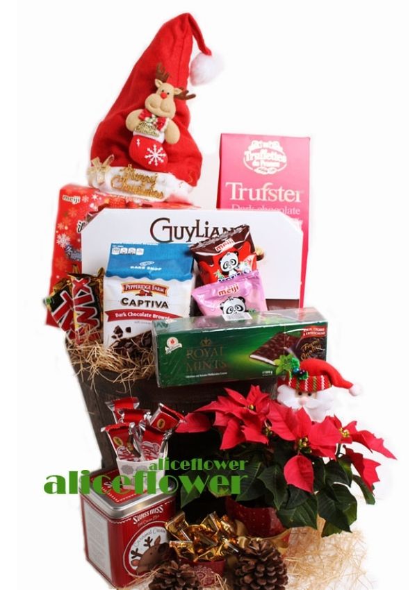 Hamper,Santa Hat Hamper