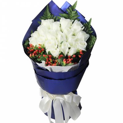 馬來西亞,情人節白色玫瑰12朵