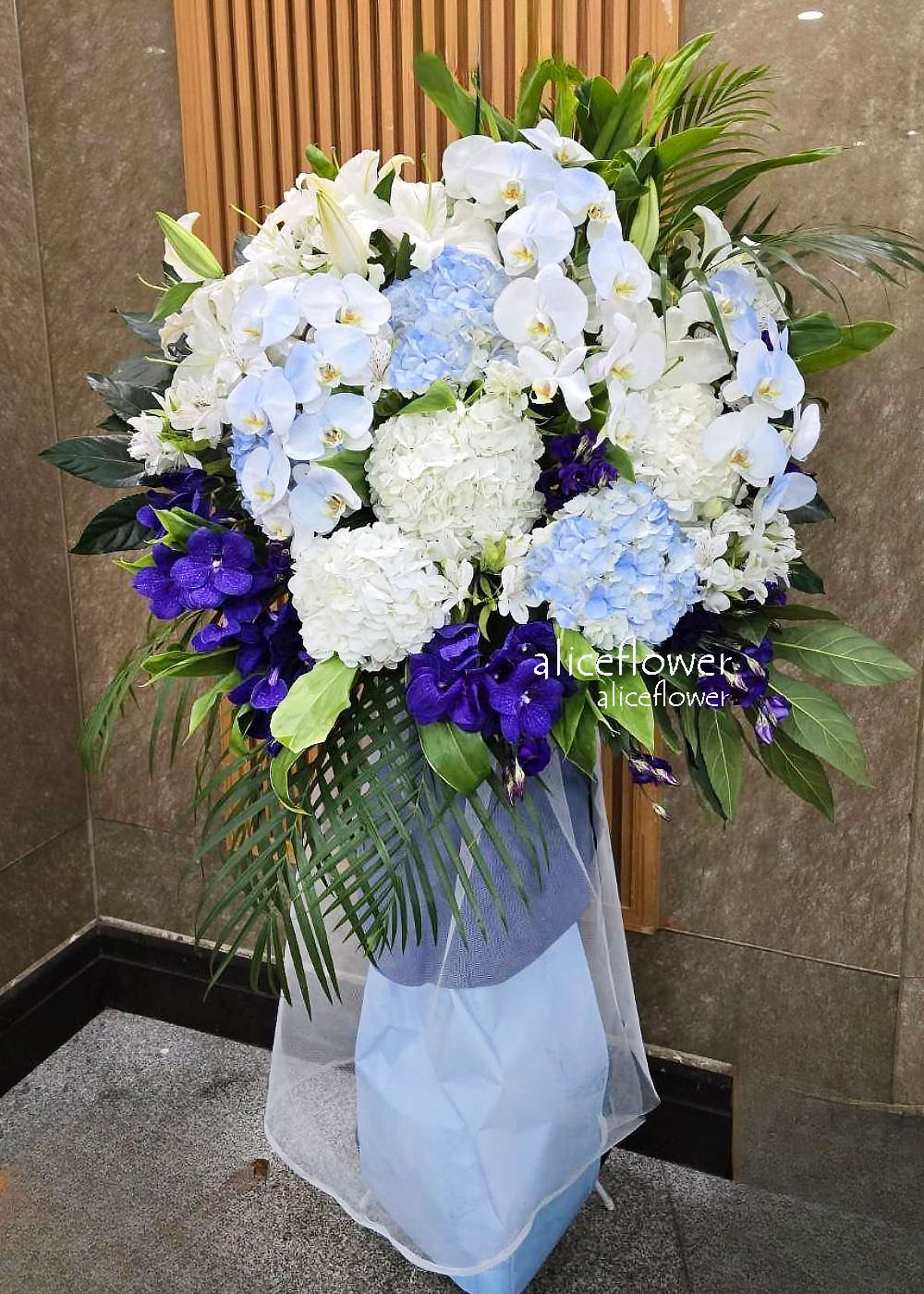 追思弔唁花籃,懿德常昭喪禮花籃 nb004