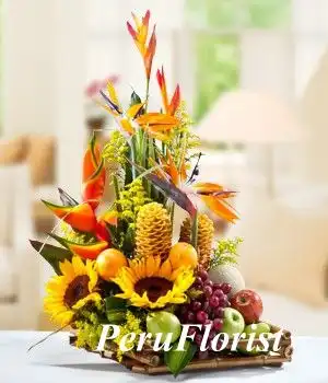 Chile,Fruit & Flower Basket