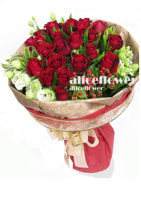 Spring  Flowers,Classic Romance Red Roses