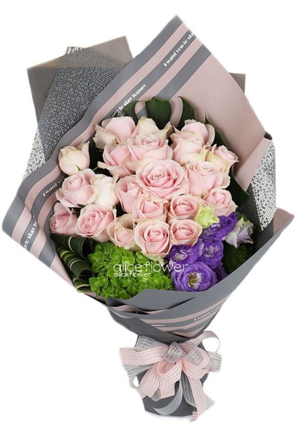Taipei Same Day Flowers Delivery,Guardian Love Pink Roses