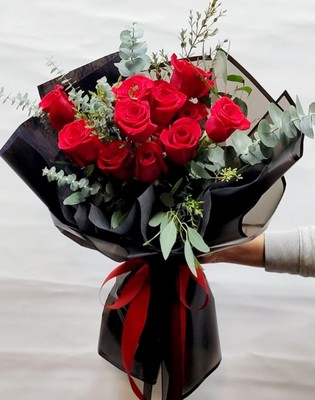 美國,紅玫花束