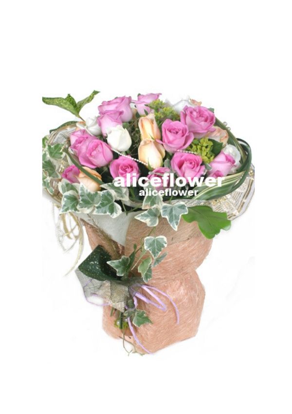 Roses Bouquet,Pink Opulence