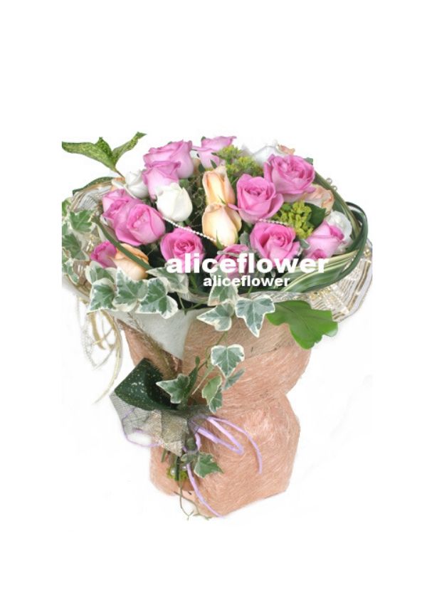 Happy Birthday Flowers,Pink Opulence