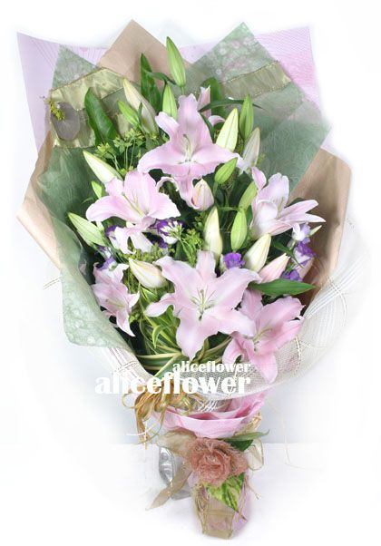 Hand wrapped bouquet,Love Cipher