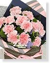 寸草春暉粉色康乃馨花束