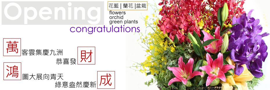 Opening Flowers in Taipei, Taiwan, Alice Florist Taipei, Taiwan.